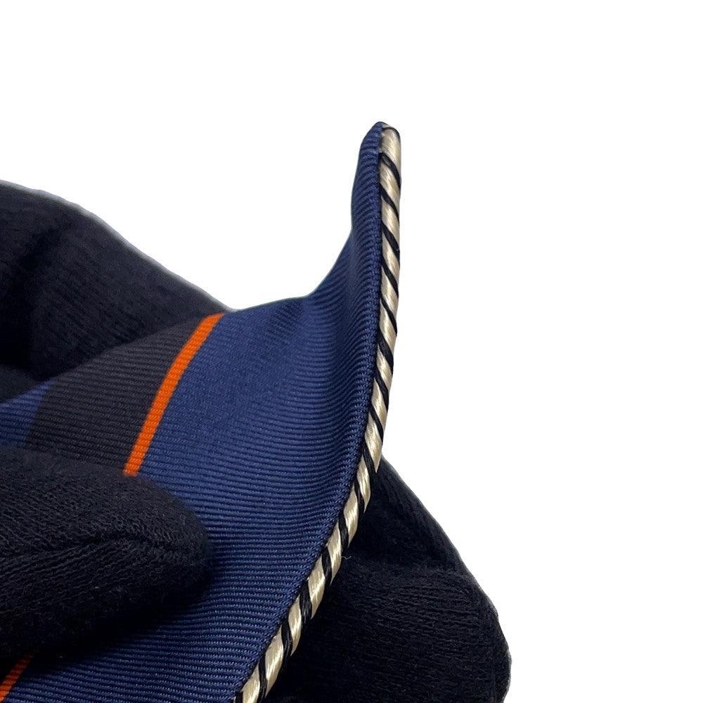 HERMES Scarf Twilly Springs Spring Bague Springs Springs Bague Black(Black)/Orange/CreamH853932S Silk 100%