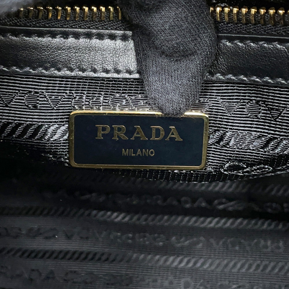 PRADA Saffiano Leather 2WAY Handbag Black1BA164 Leather