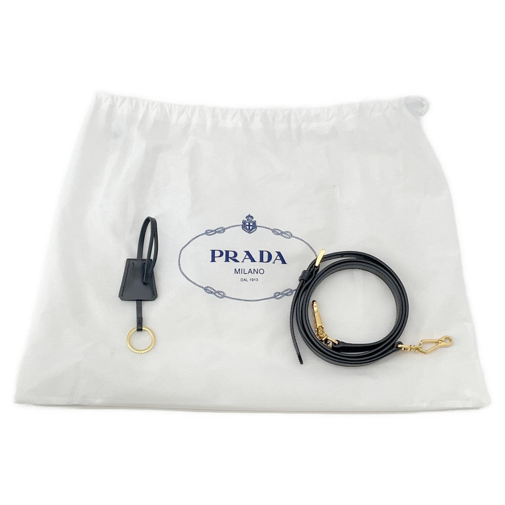 PRADA Saffiano Leather 2WAY Handbag Black1BA164 Leather