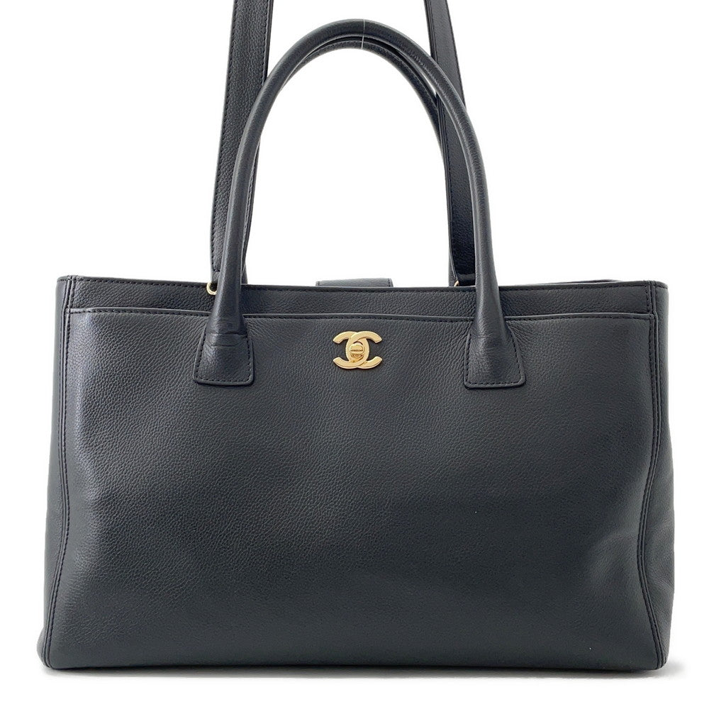 CHANEL Executive Line CC Logo Tote Bag BlackA15206 Leather