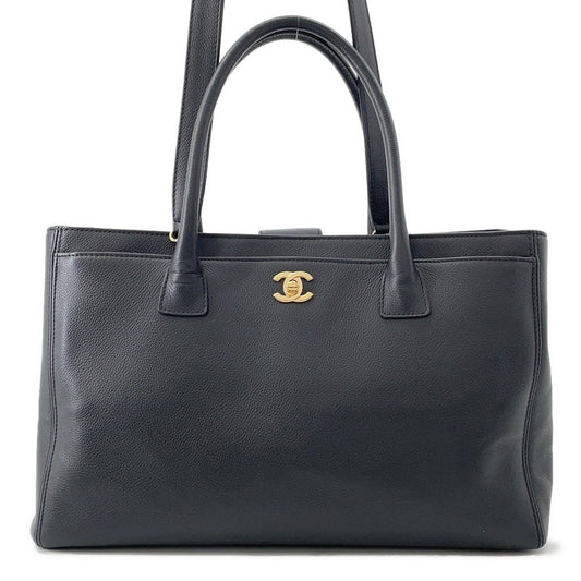 CHANEL Executive Line CC Logo Tote Bag BlackA15206 Leather