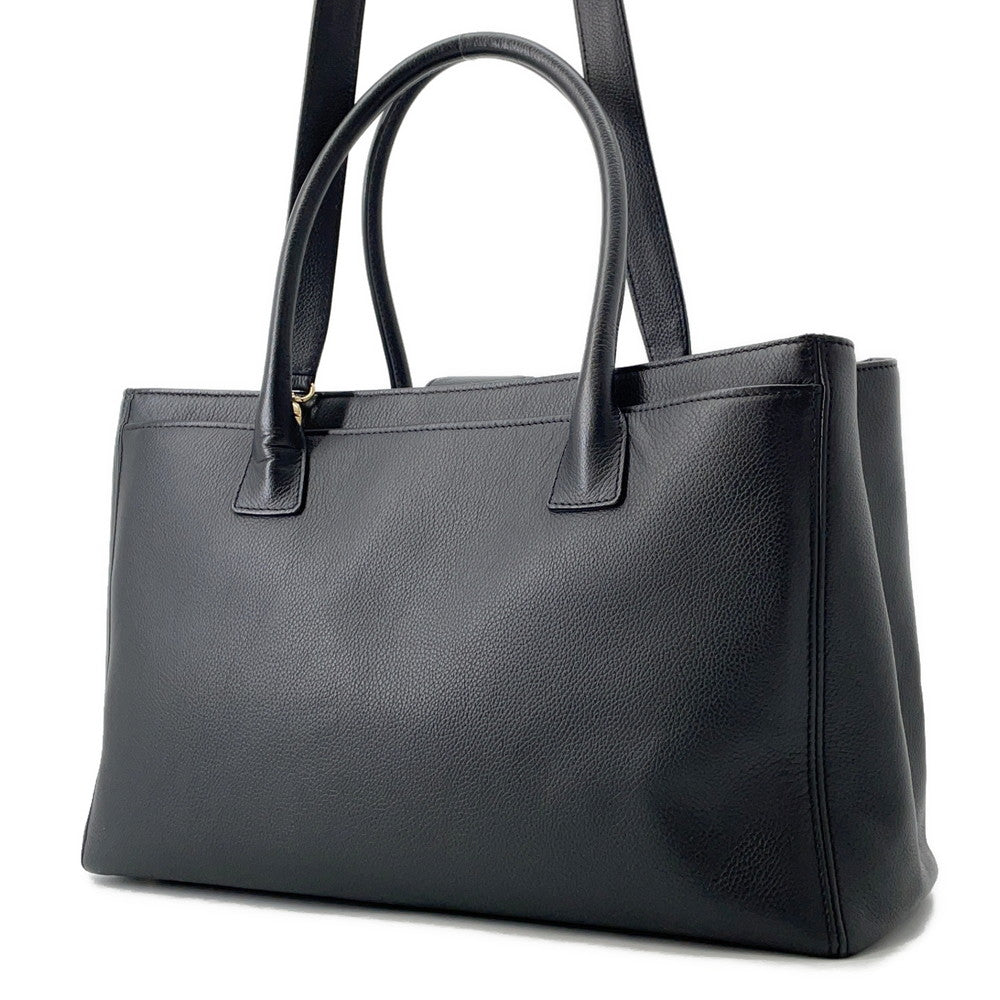 CHANEL Executive Line CC Logo Tote Bag BlackA15206 Leather