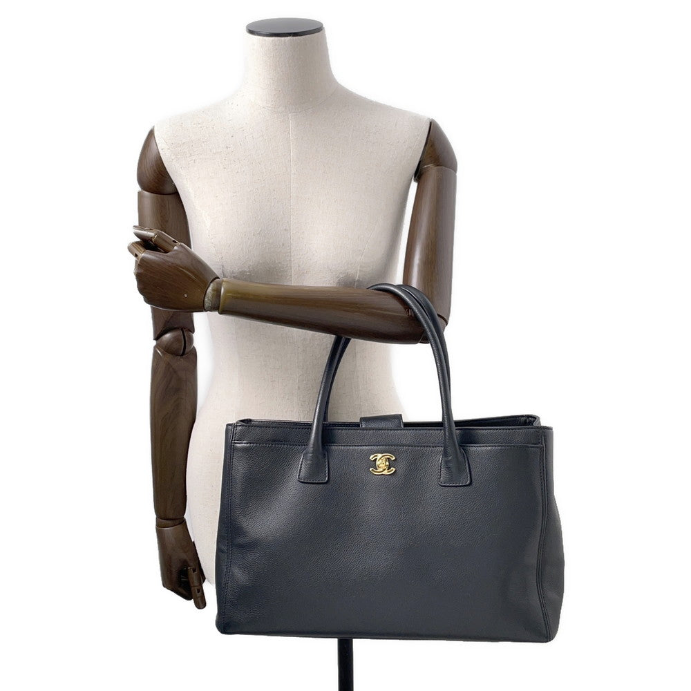 CHANEL Executive Line CC Logo Tote Bag BlackA15206 Leather