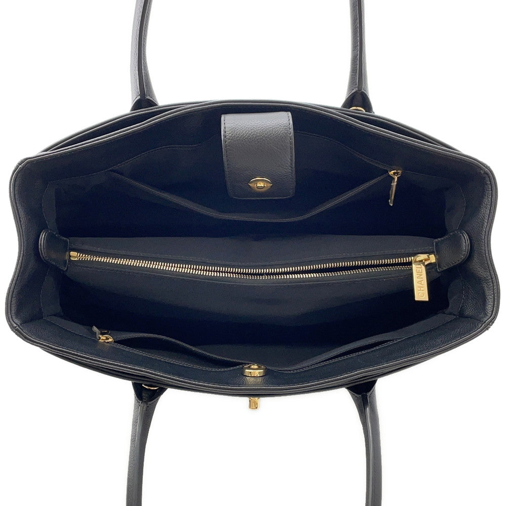 CHANEL Executive Line CC Logo Tote Bag BlackA15206 Leather