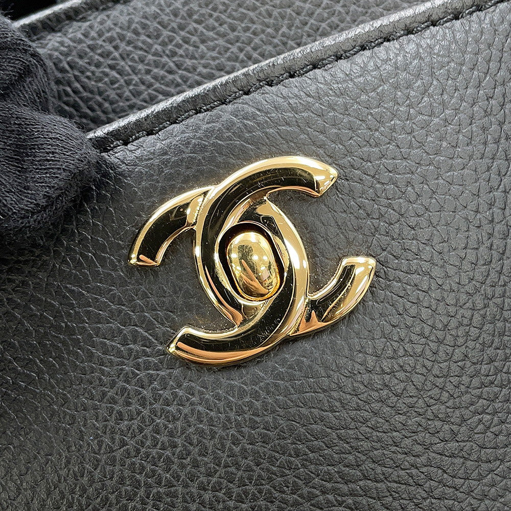 CHANEL Executive Line CC Logo Tote Bag BlackA15206 Leather