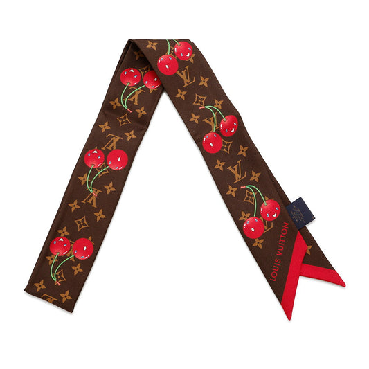 LOUIS VUITTON LV × TM BandeauBB・Monogram Cherry MarronM96085 Silk100%