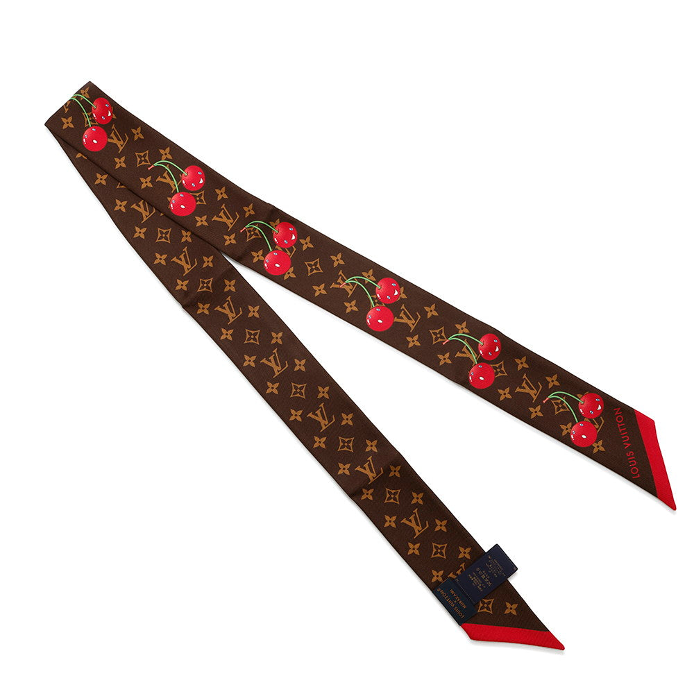 LOUIS VUITTON LV × TM BandeauBB・Monogram Cherry MarronM96085 Silk100%