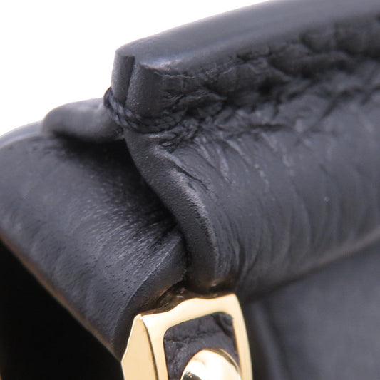 LOUIS VUITTON Capucines NoirM56071 Taurillon Leather Size MINI