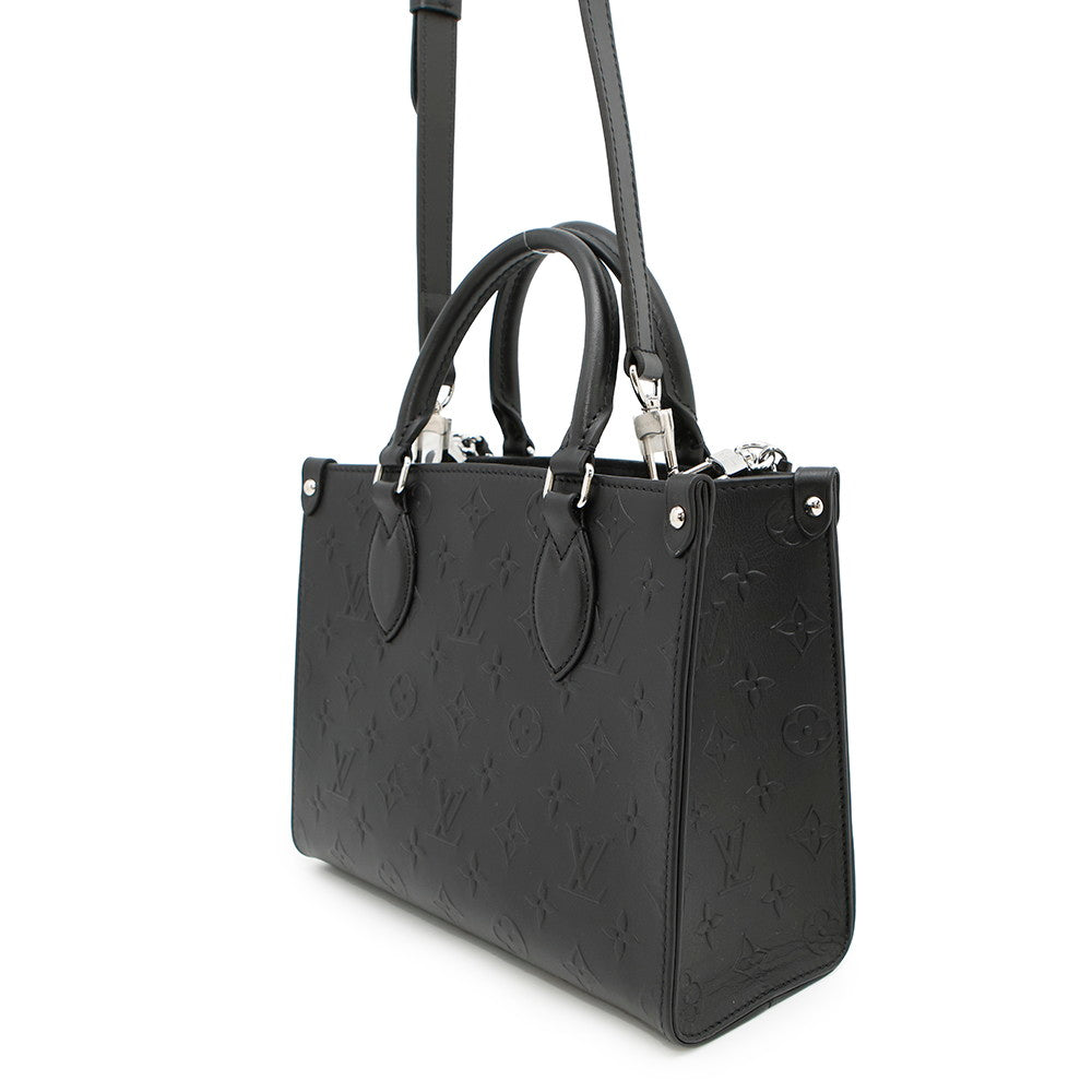 LOUIS VUITTON Onthego 2025 Spring/Summer show items NoirM14576 Monogram Calf Leather Size PM