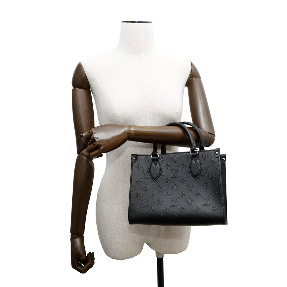 LOUIS VUITTON Onthego 2025 Spring/Summer show items NoirM14576 Monogram Calf Leather Size PM