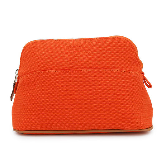 HERMES Bolide Pouch Orange Canvas Size Mini