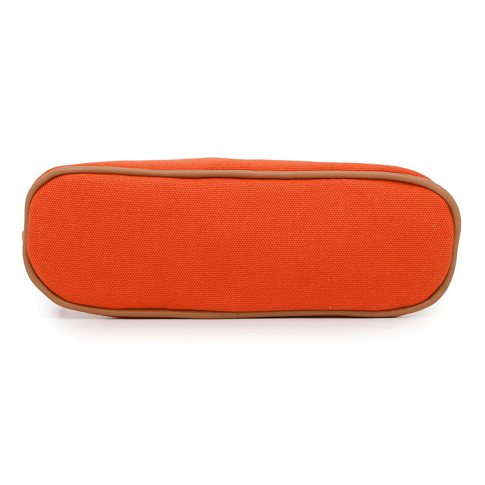 HERMES Bolide Pouch Orange Canvas Size Mini