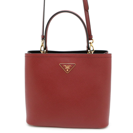 PRADA Panier 2WAYBag Red1BA212 Leather