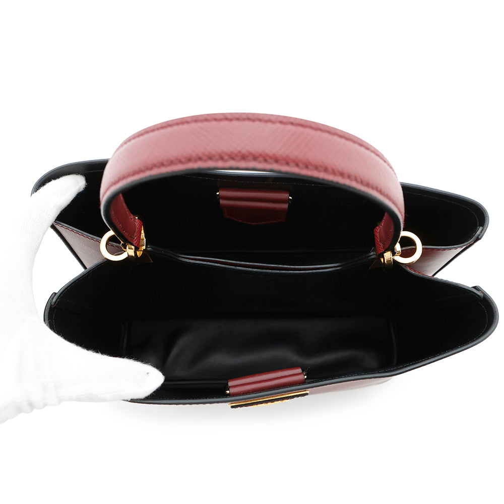 PRADA Panier 2WAYBag Red1BA212 Leather