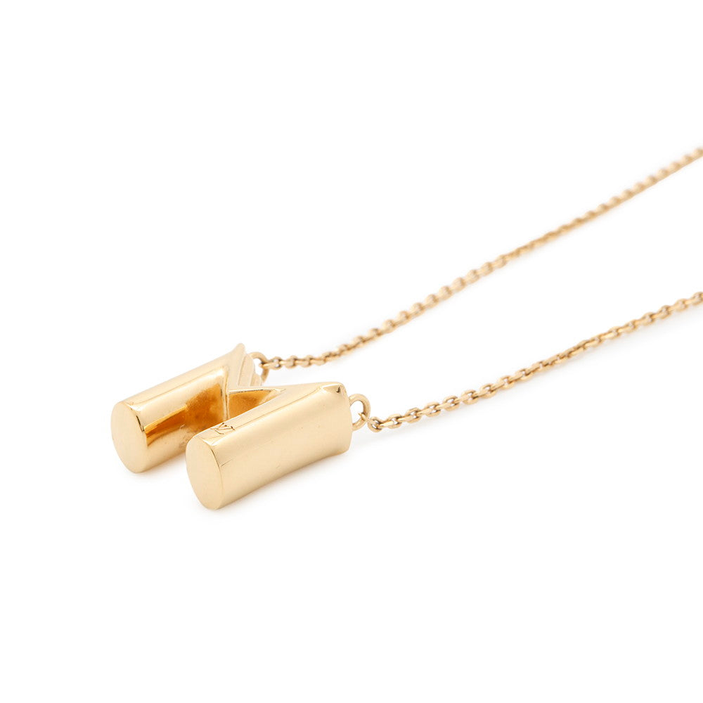 LOUIS VUITTON Necklace LV&ME M GoldM61068 Metal