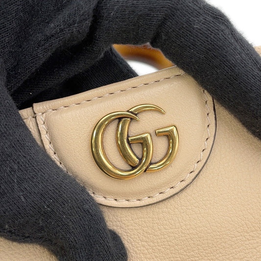 GUCCI Diana Bamboo 2way Shoulder Bag Beige746251 Leather Size Small