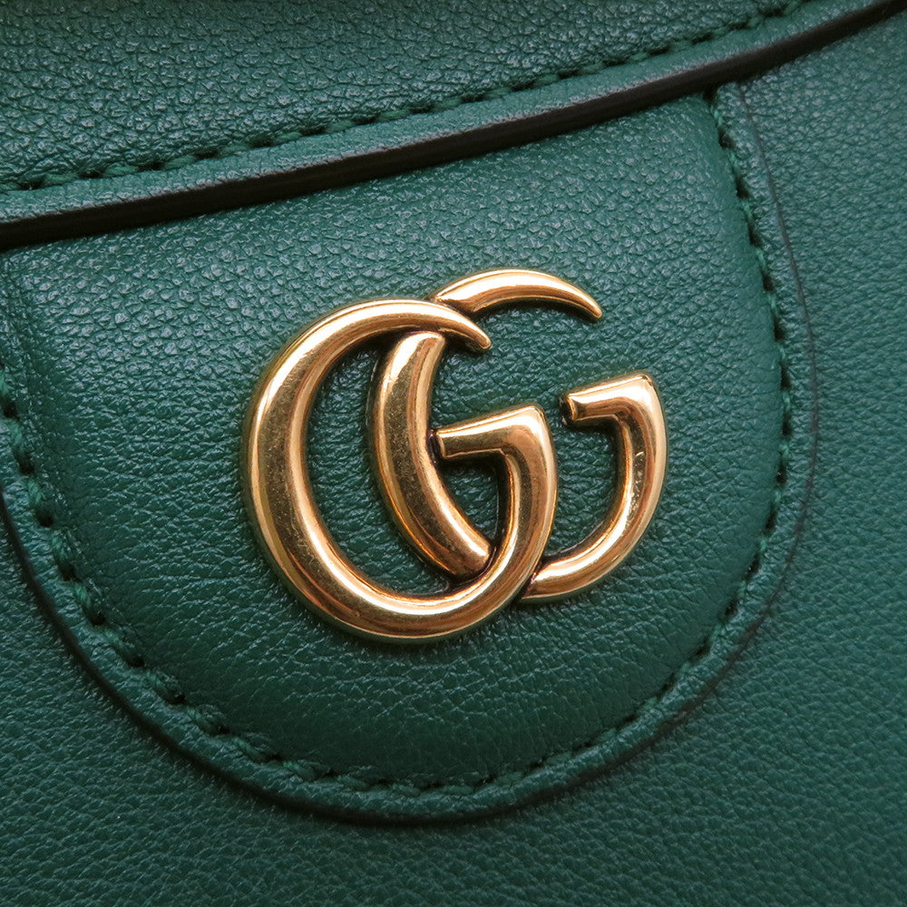GUCCI Diana 2WAY Handbag Green660195 Leather Size Small