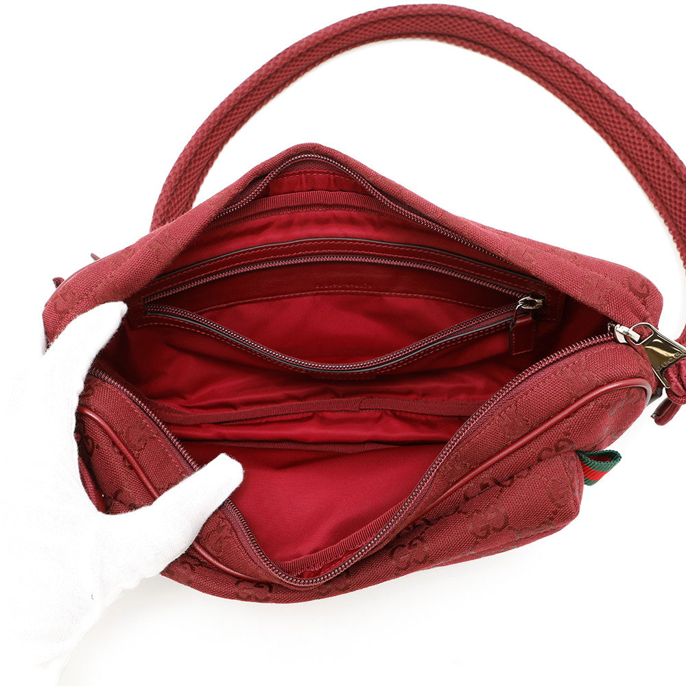GUCCI GG Cross Body Bag Rosso Ancora802096 GG Canvas Size Small