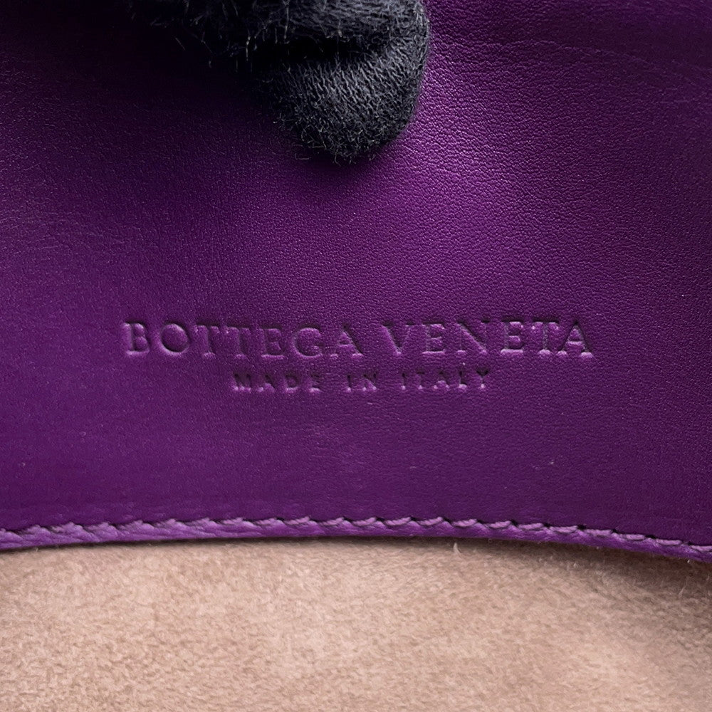 Bottega Veneta INTRECCIATO Roma Handbag Purple489509 INTRECCIATOLeather Size Small