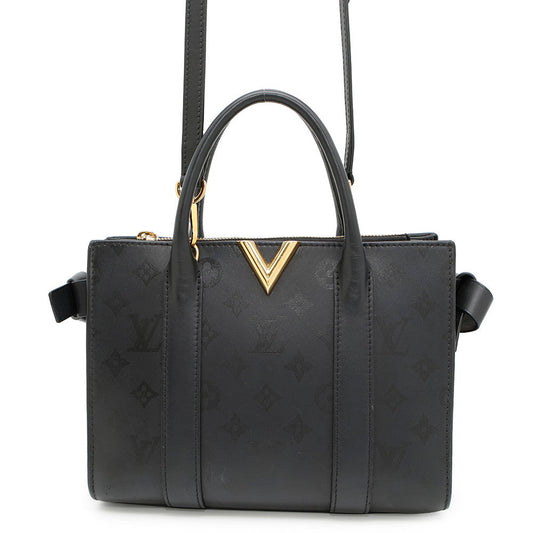 LOUIS VUITTON Very Zip Tote NoirM53648 Monogram Calf Leather Size MM