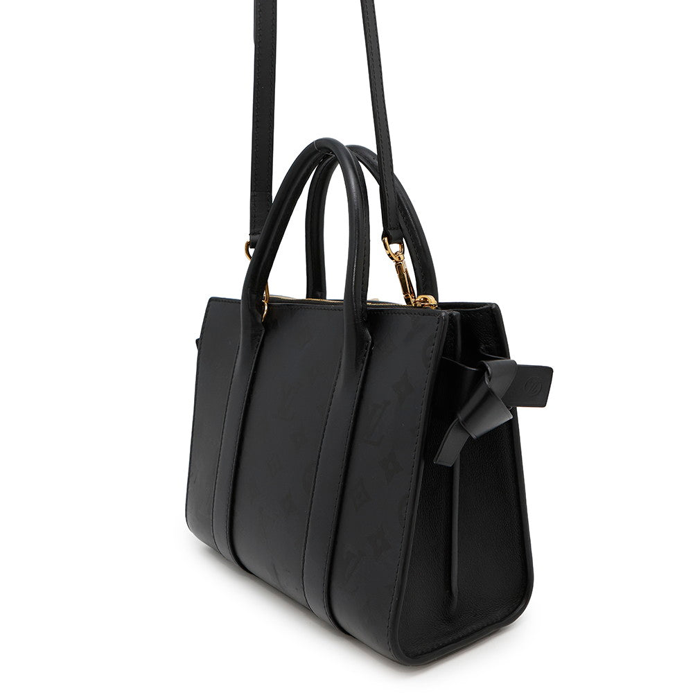 LOUIS VUITTON Very Zip Tote NoirM53648 Monogram Calf Leather Size MM