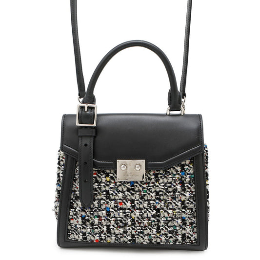 LOUIS VUITTON LV arc Gray/BlackM55501 Tweed Leather Size PM