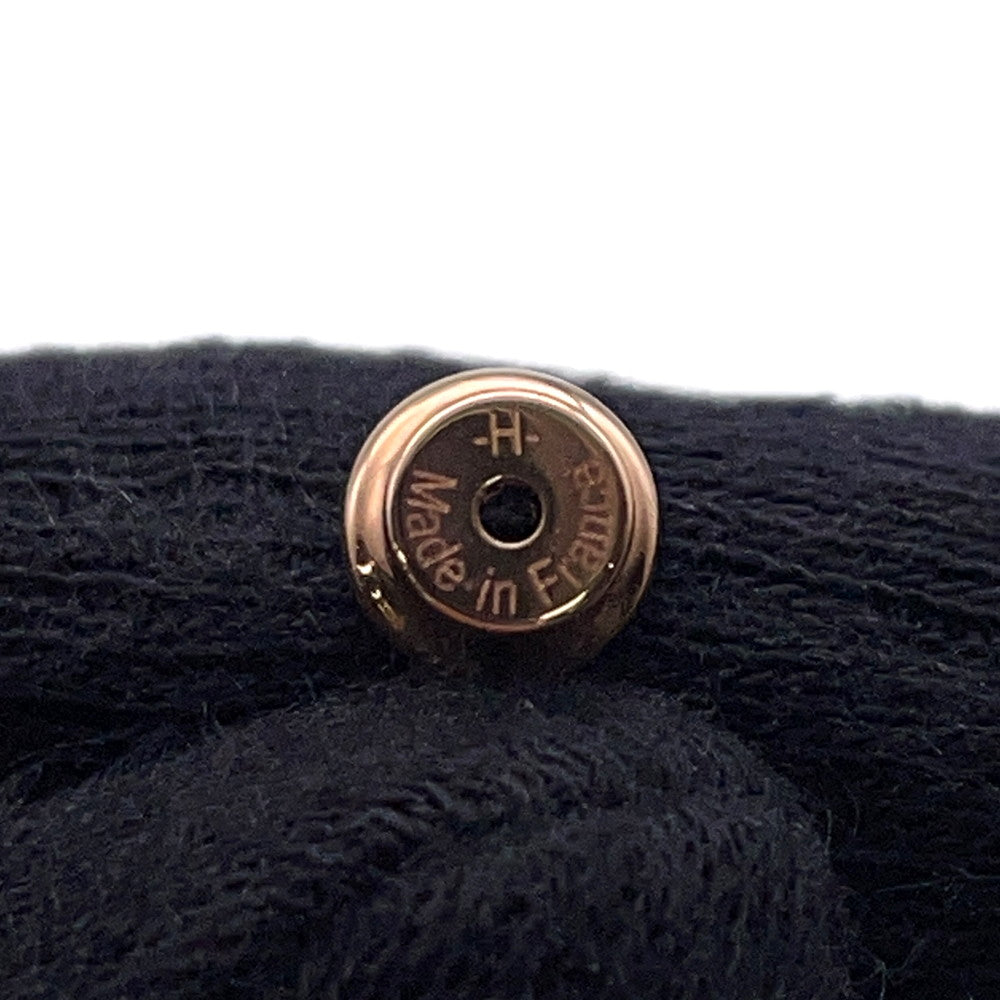 HERMES Earrings 《Olympe》 Size PM Etoupe Metal Epsom