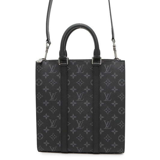 LOUIS VUITTON Sac Plat NoirM46098 Monogram Eclipse