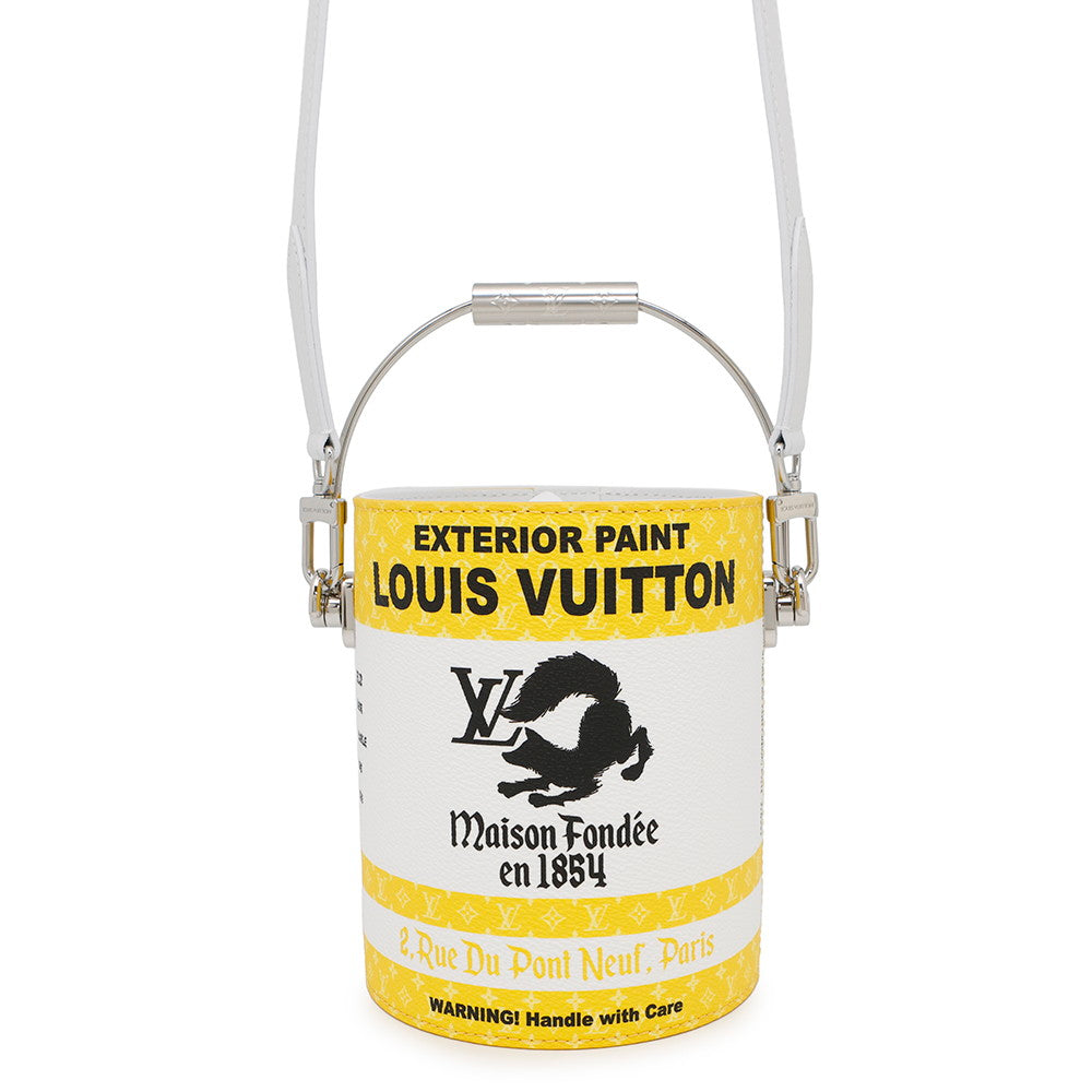 LOUIS VUITTON Paint Can YellowM81593 Canvas Leather