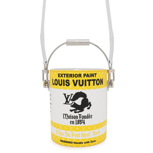 LOUIS VUITTON Paint Can YellowM81593 Canvas Leather