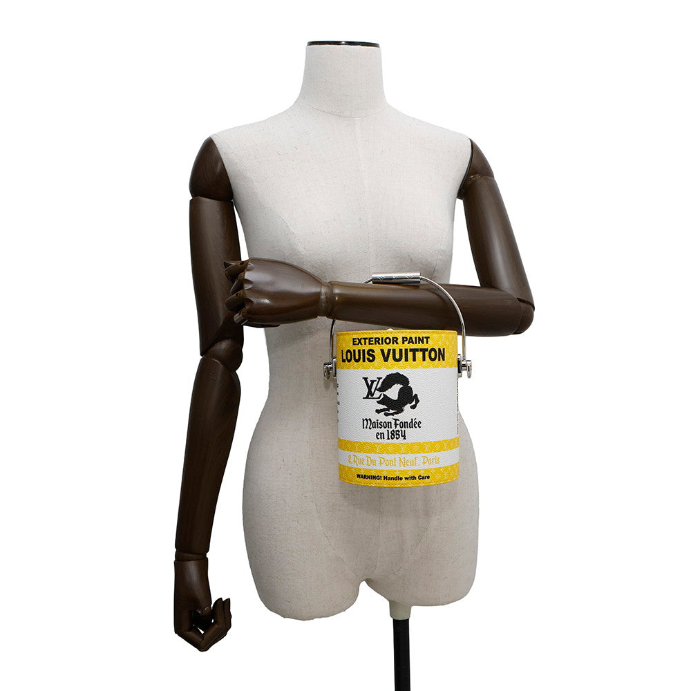 LOUIS VUITTON Paint Can YellowM81593 Canvas Leather