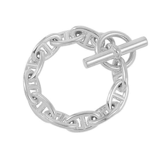 HERMES Chaine d'Ancre Bracelet 11 frames Size GM SV925