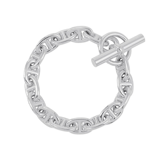 HERMES Chaine d'Ancre Bracelet 16 frames Size MM SV925