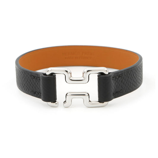 HERMES Tonight Bangle Size T5 Black Epsom
