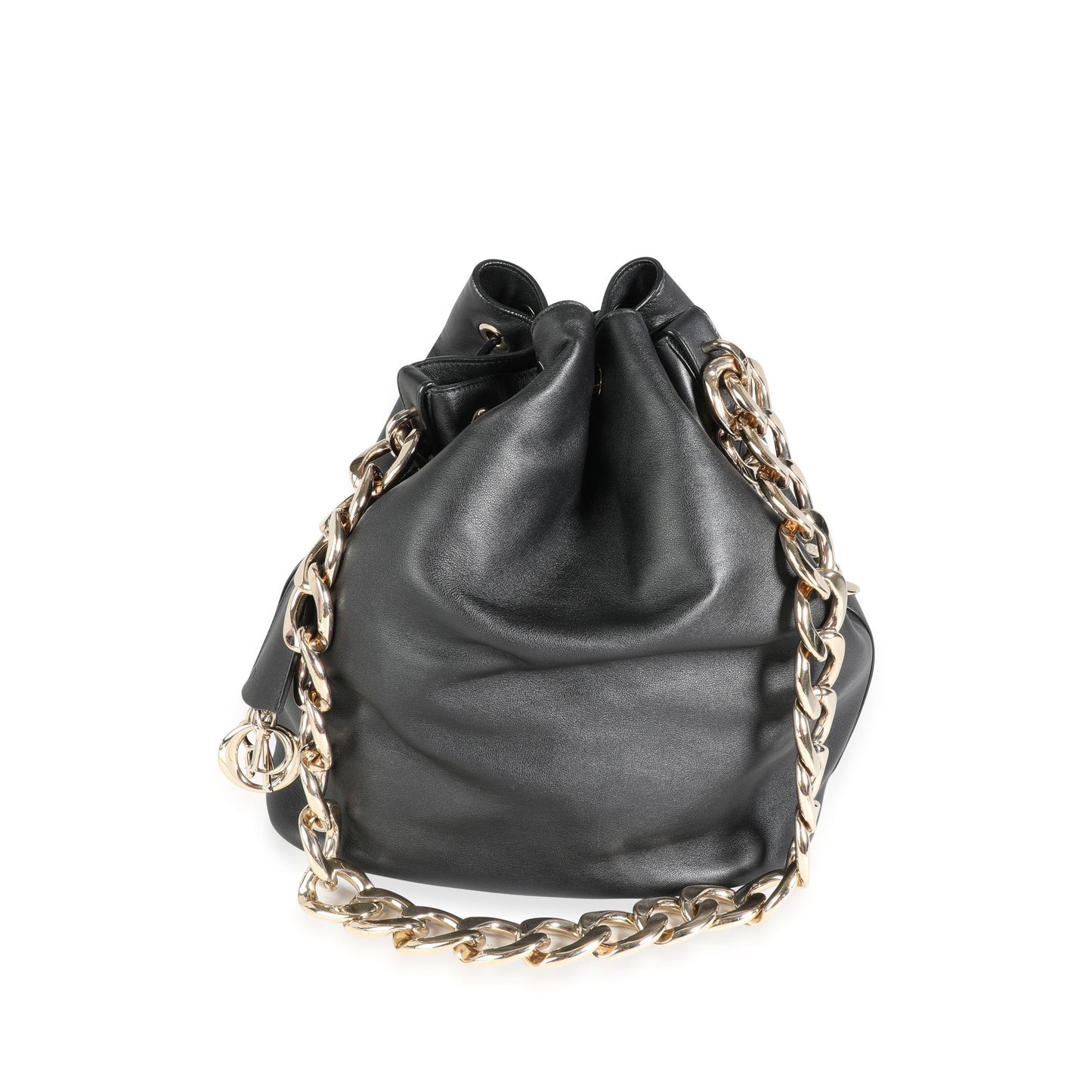 CHRISTIAN DIOR Limited Edition Black Calfskin Paradise Bubble Bag