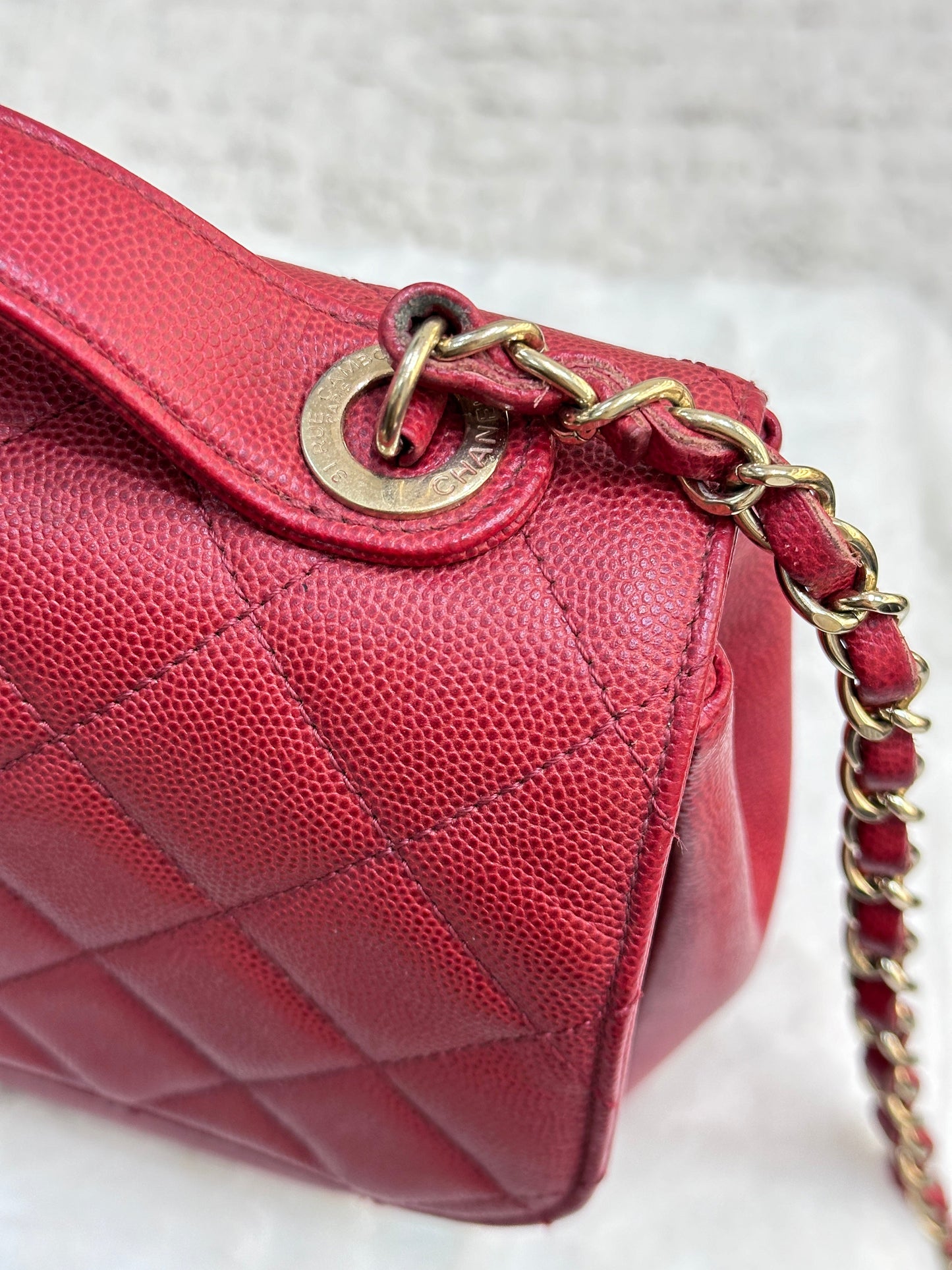 CHANEL Small Business Affinity Bag Red