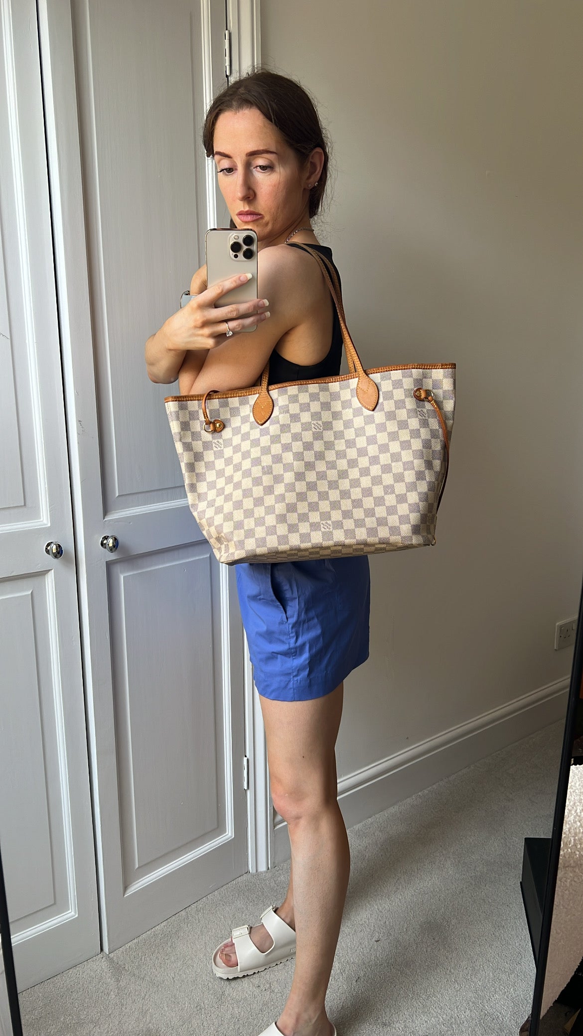 Louis Vuitton Neverfull MM Monogram Damier Azur (RRP £1,450)
