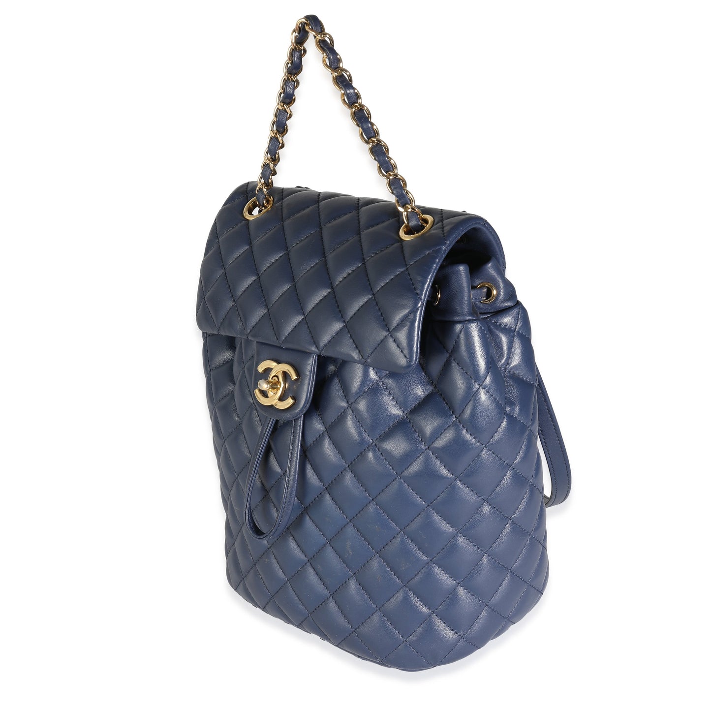 CHANEL Navy Quilted Lambskin Small Urban Spirit Backpack