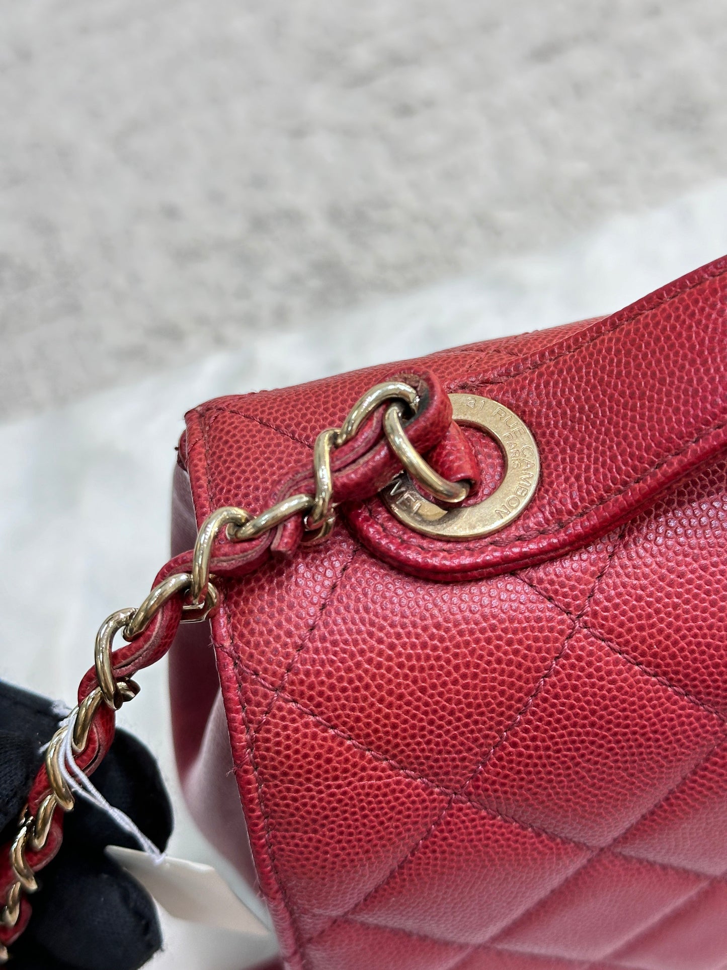 CHANEL Small Business Affinity Bag Red