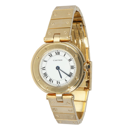 18k Yellow Gold Santos Vendome Ronde de Cartier Watch