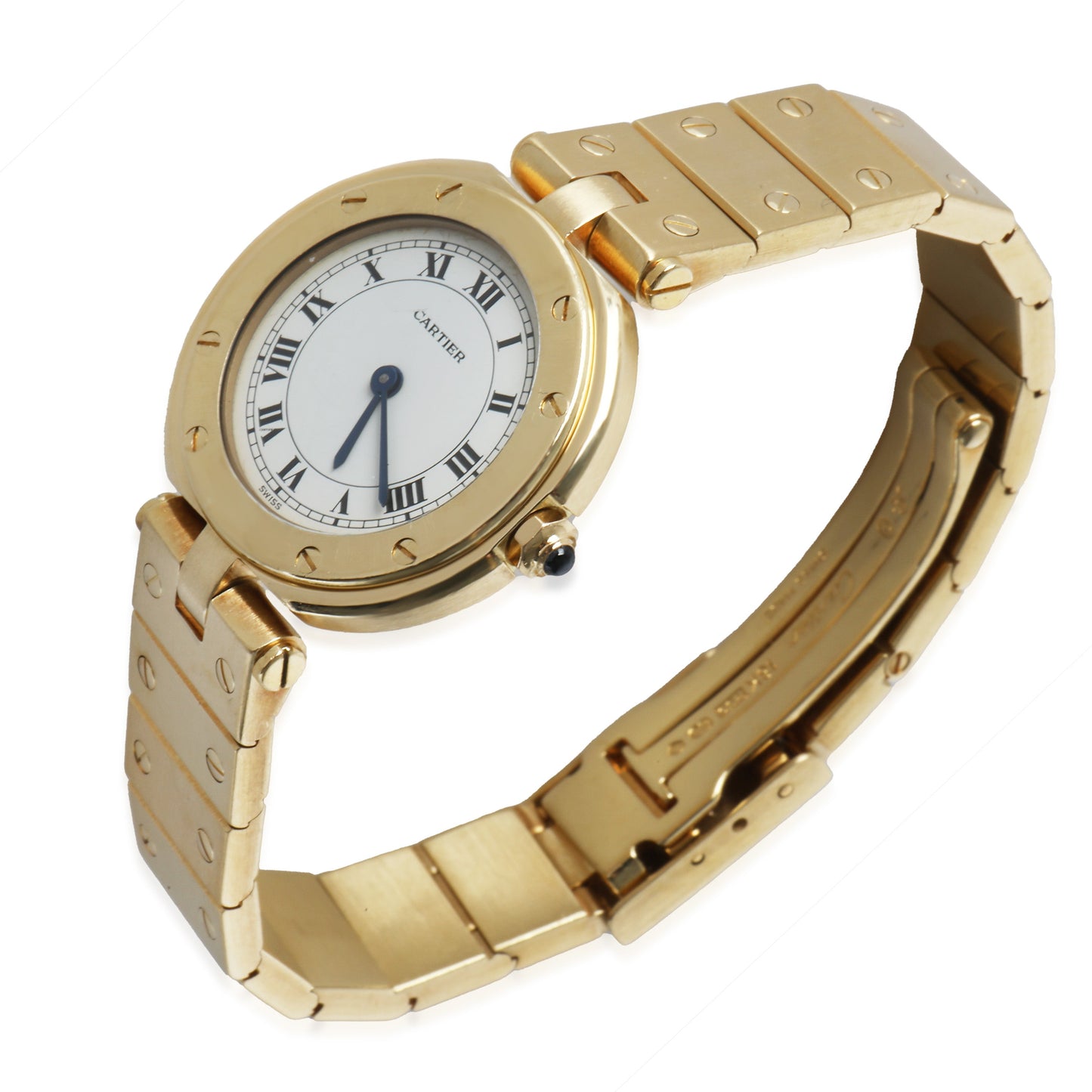 18k Yellow Gold Santos Vendome Ronde de Cartier Watch