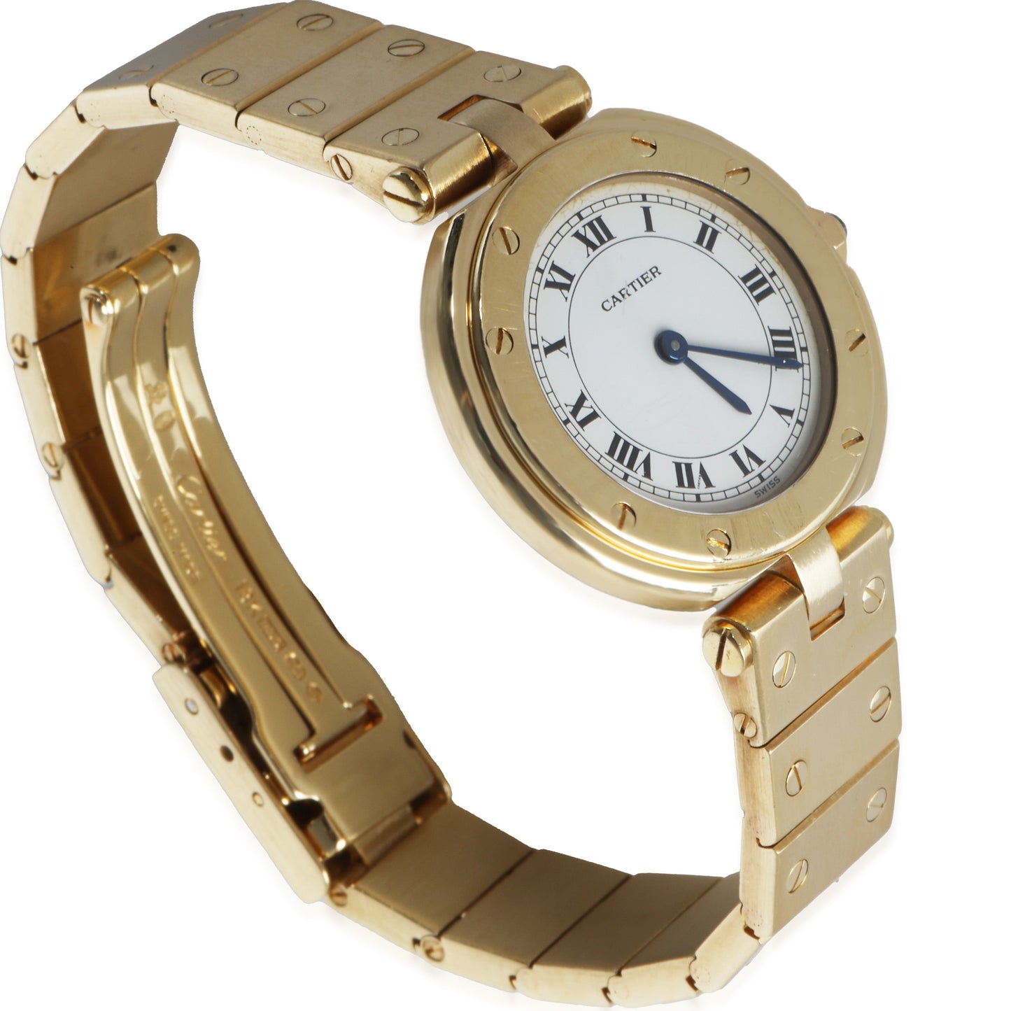 18k Yellow Gold Santos Vendome Ronde de Cartier Watch