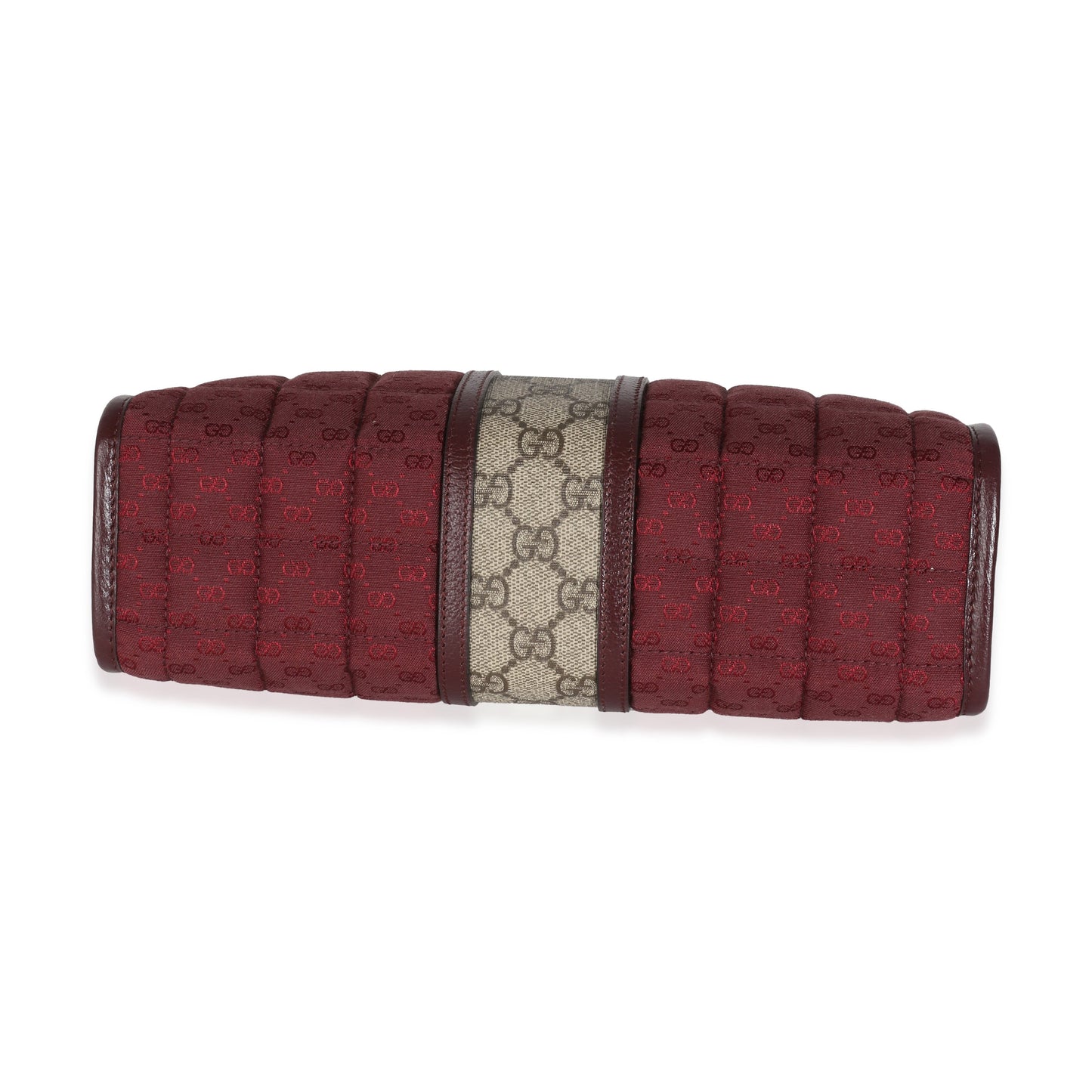 Burgundy GG Supreme Canvas Microguccissima Pouch