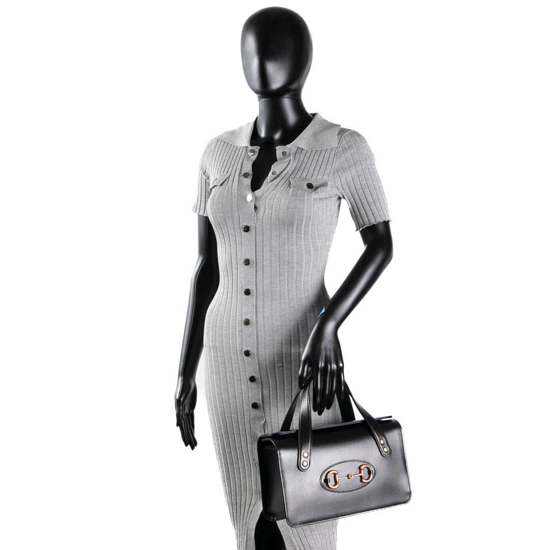 GUCCI Horsebit 1955 Small Boston - Black