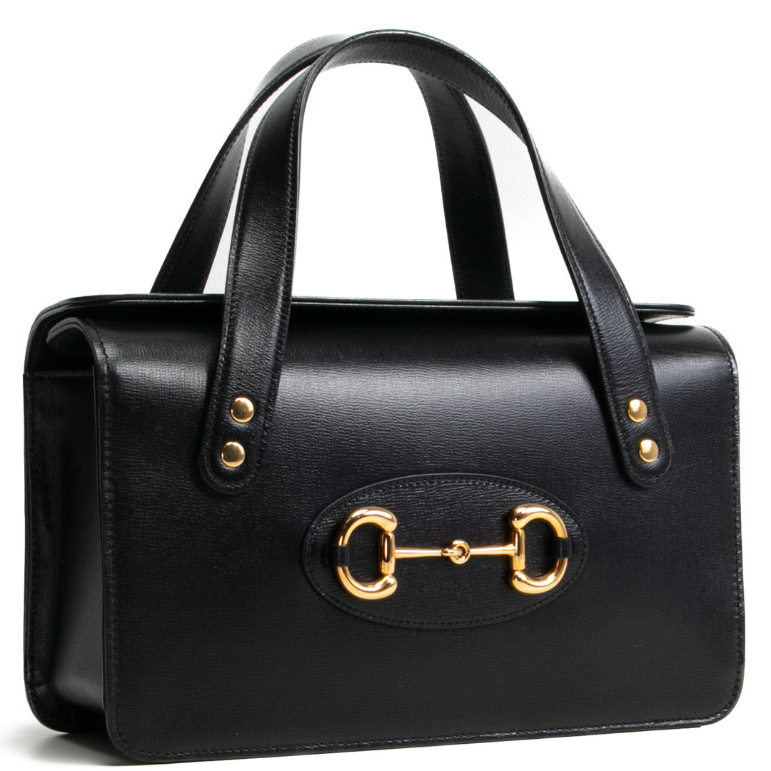 GUCCI Horsebit 1955 Small Boston - Black