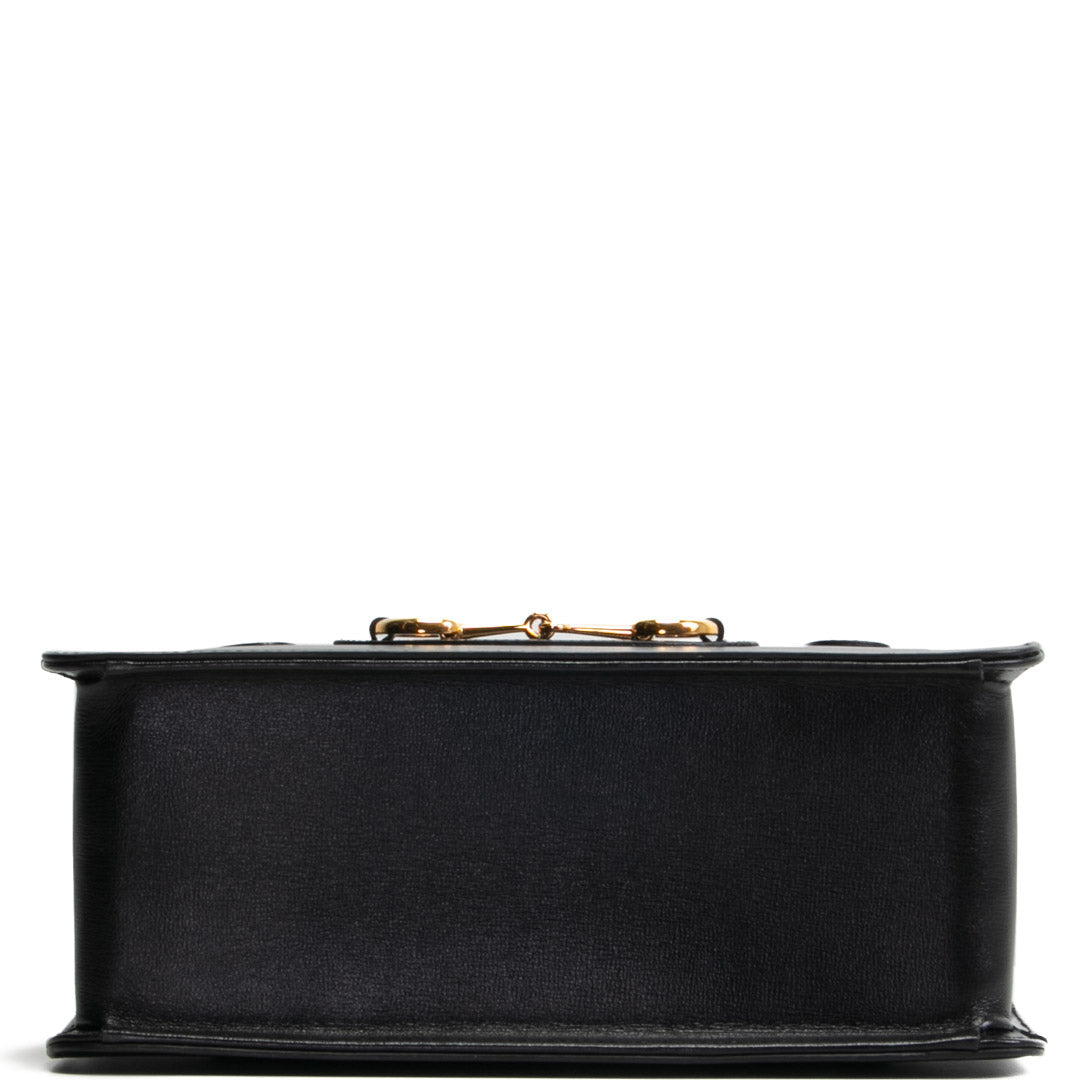 GUCCI Horsebit 1955 Small Boston - Black