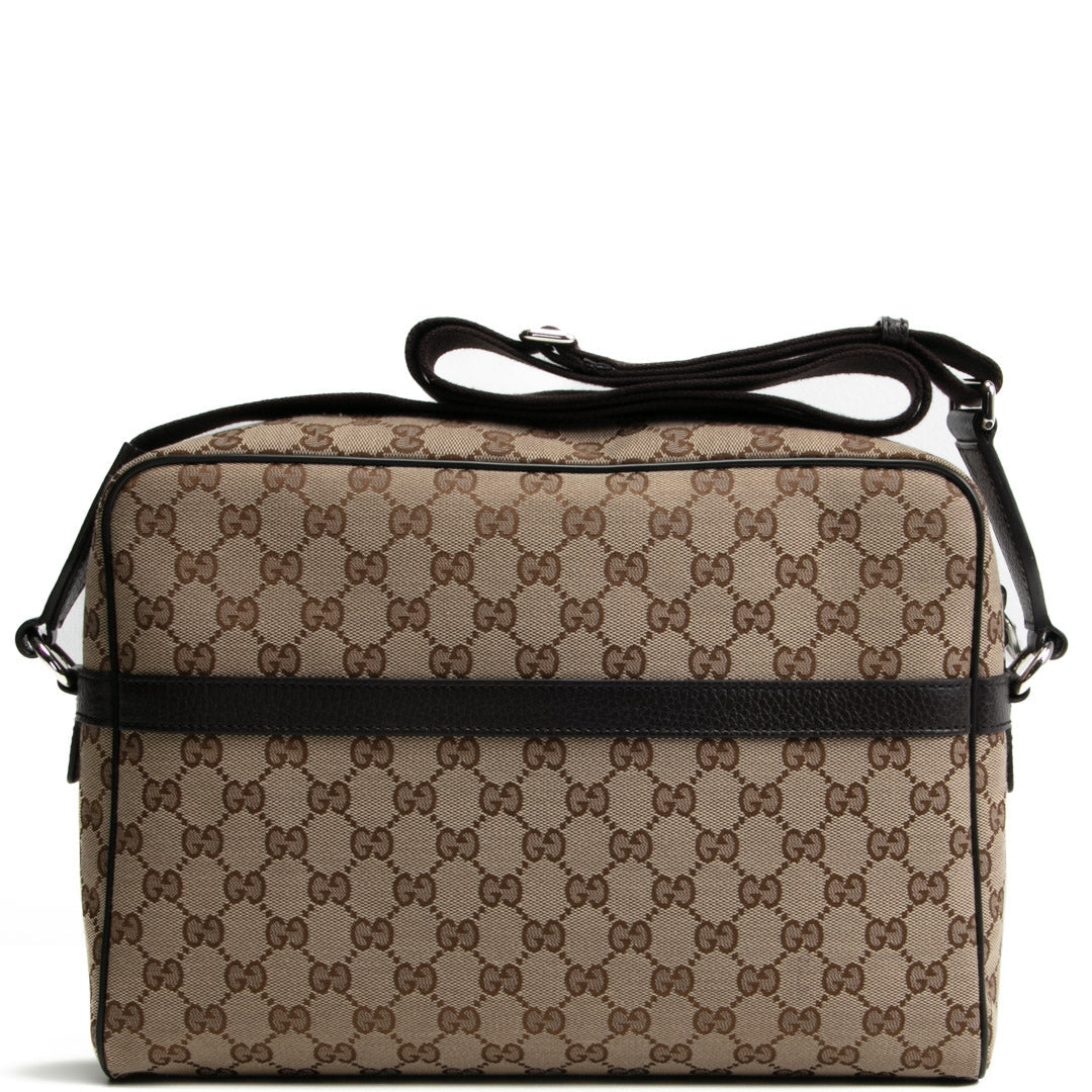 GUCCI GG Canvas Pocket Messenger Bag
