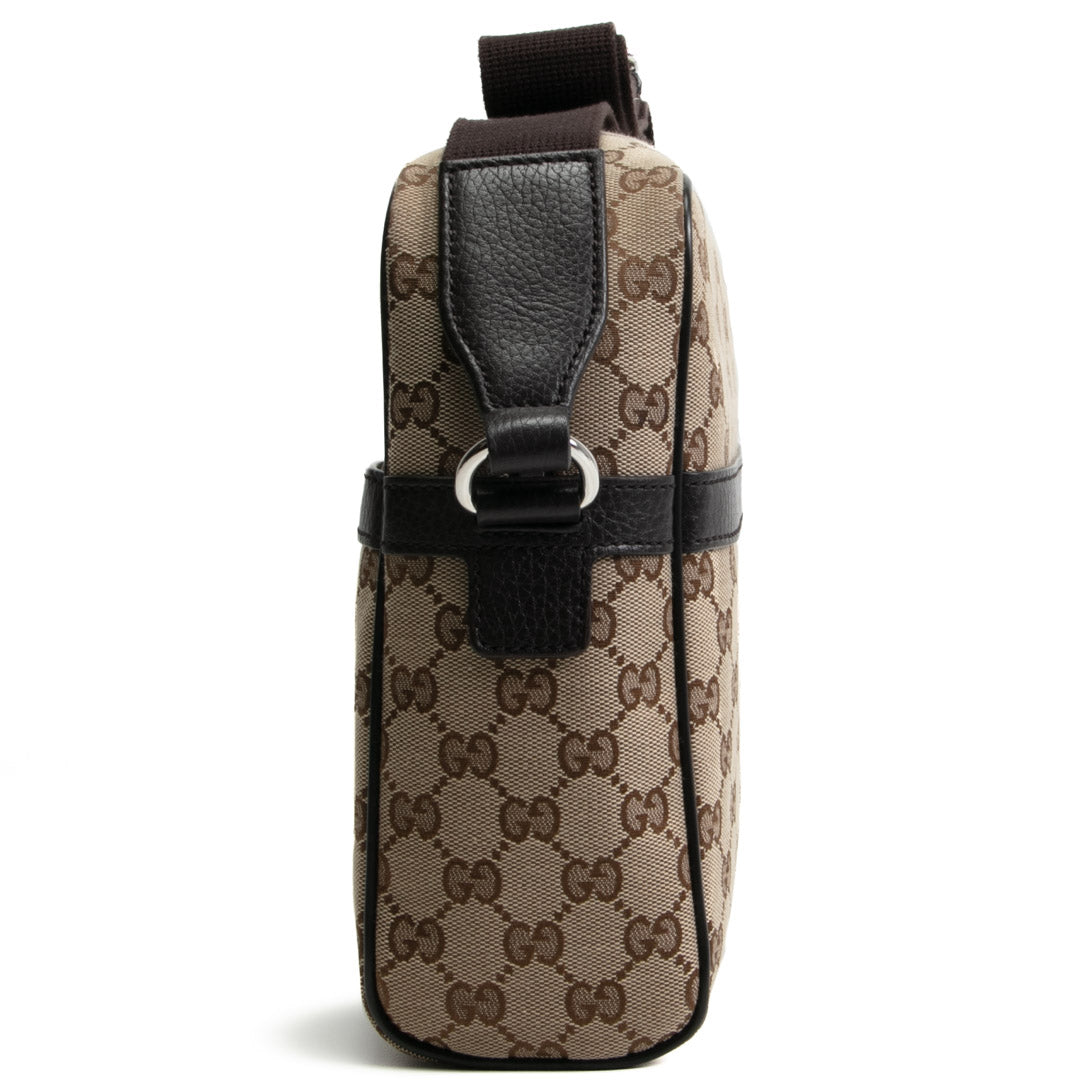 GUCCI GG Canvas Pocket Messenger Bag