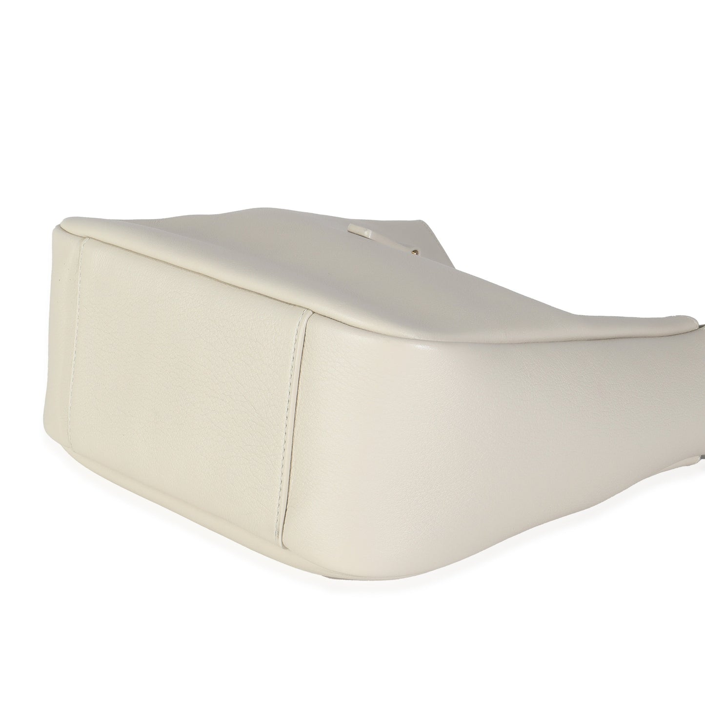 White Smooth Calfskin Small Le 5 A 7 Soft Hobo