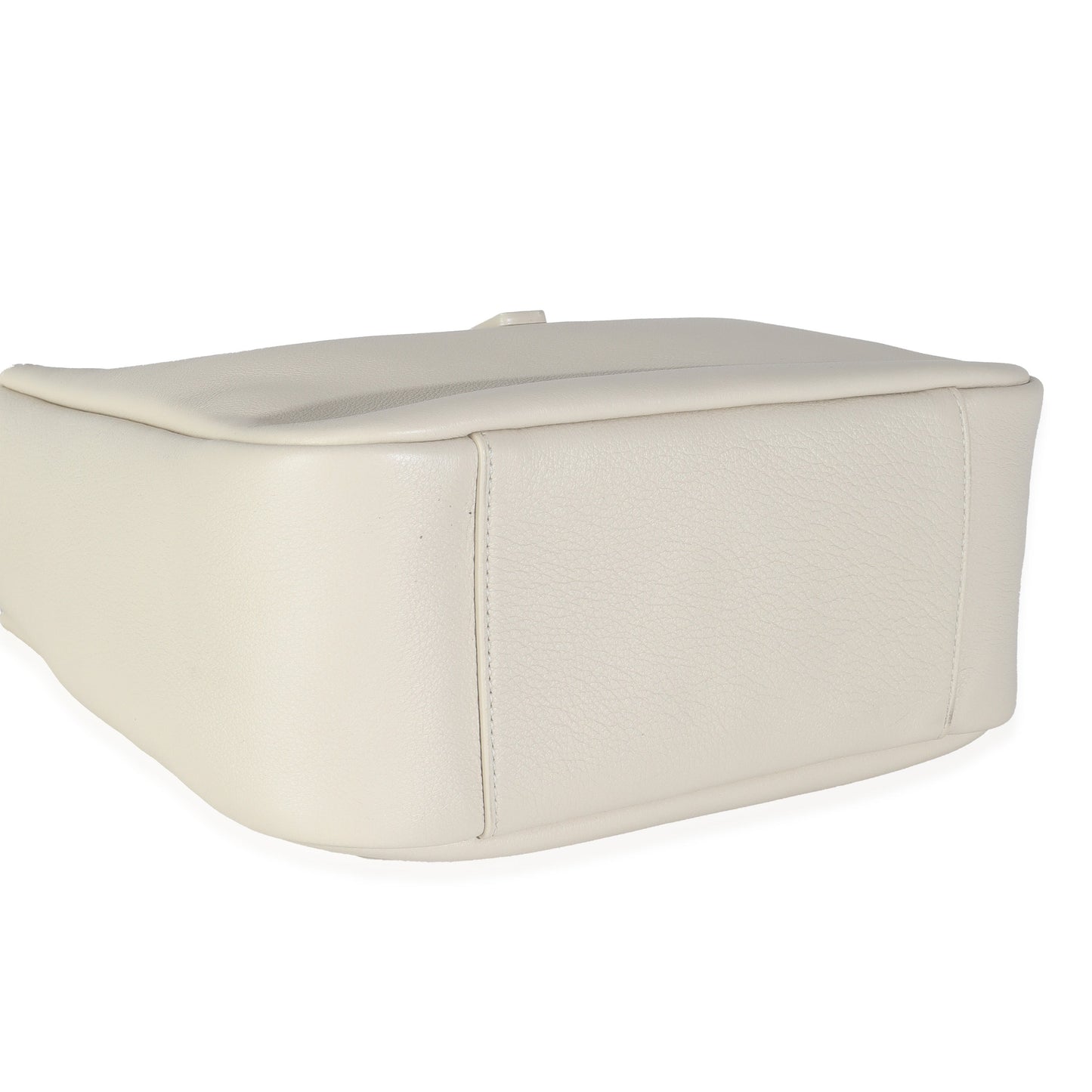 White Smooth Calfskin Small Le 5 A 7 Soft Hobo